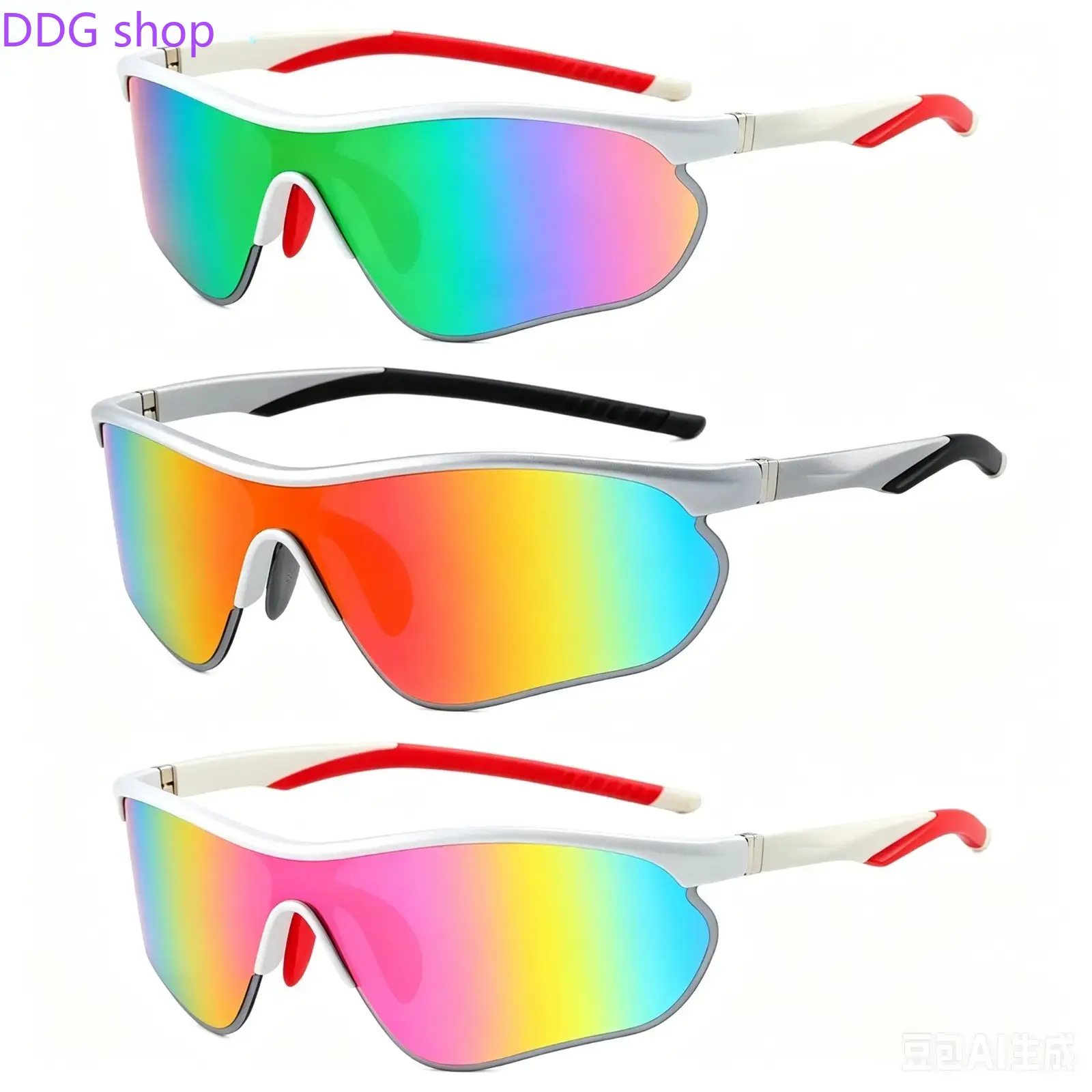 3‑Pack Unisex Women’s Outdoor Sports Sunglasses, Soft Comfortable Wind‑Proof Anti‑slip Protective Goggles, Sun Protection Shades for Cycling Mountaineering Fitness & Daily Outdoor Activities