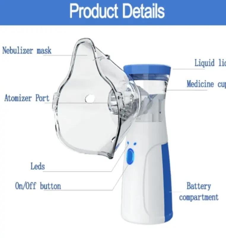 Hand-held Nebulizer for Respiratory System, Portable Nebulizer with Self-Clean Mode, Rechargeable Nebulizer for Home Office Travel summer outdoor sport rid multi use gaiter