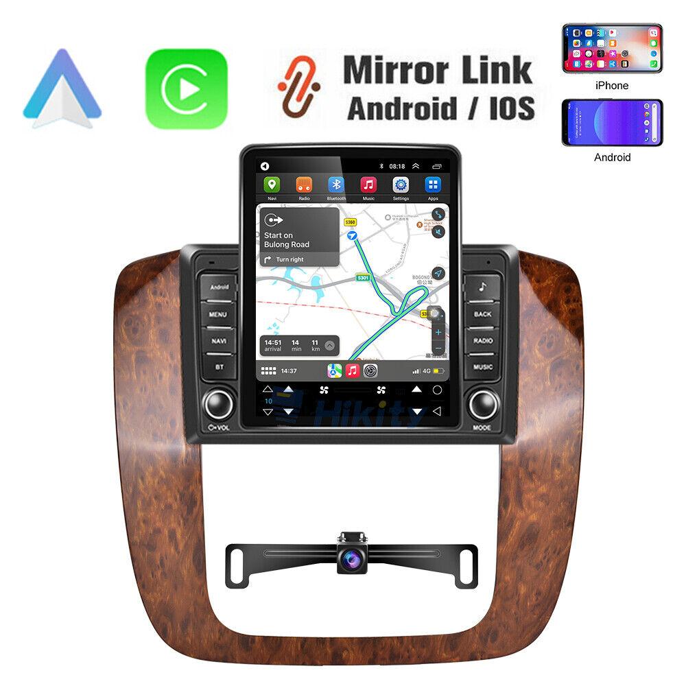 9.7" Stereo for 2006–2014 Chevy GMC (Peach Wood) with Android 13 Car – Wireless CarPlay/Android Auto, AHD Backup Camera, Mic, 2+32GB with GPS bluetooth