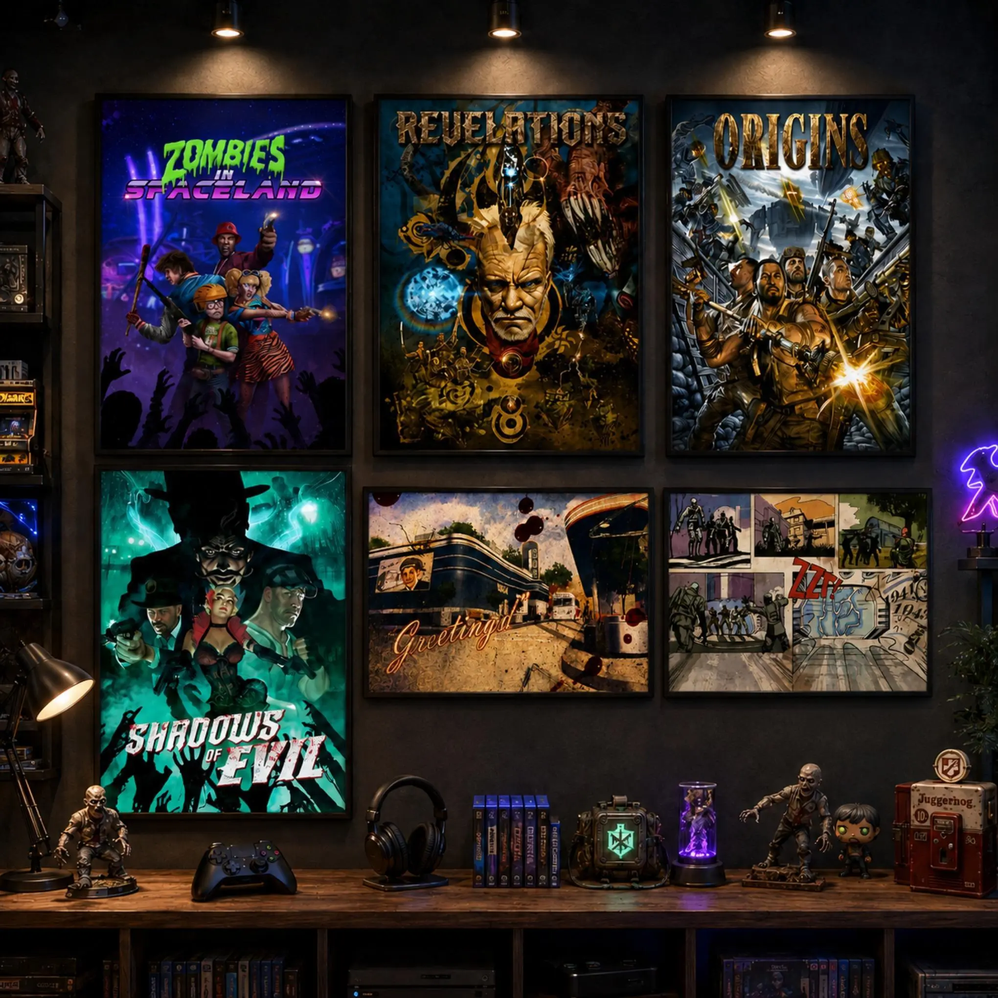 Call of Duty Black Ops Zombies Canvas Poster - HD Graphic Print, Multi-Size Vintage Gaming Artwork, Cool Wall Art, Wall Decor Pictures, Dorm Decor for Guys, Unique Gifts for Man