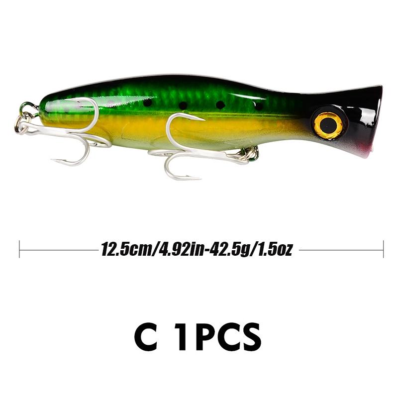 1pcs Poppy Lure Sea Fishing Large Mouth Wave Craw 13cm/43g Dragging Road Yamakaji Bass Lure, All Water Type Hard Bait