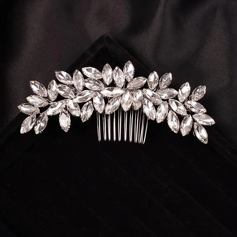 Fashion Crystal Hair Comb Clip Headband Hairband For Women Party Bridal Wedding Hair Accessories Jewelry Comb Headband Hairband