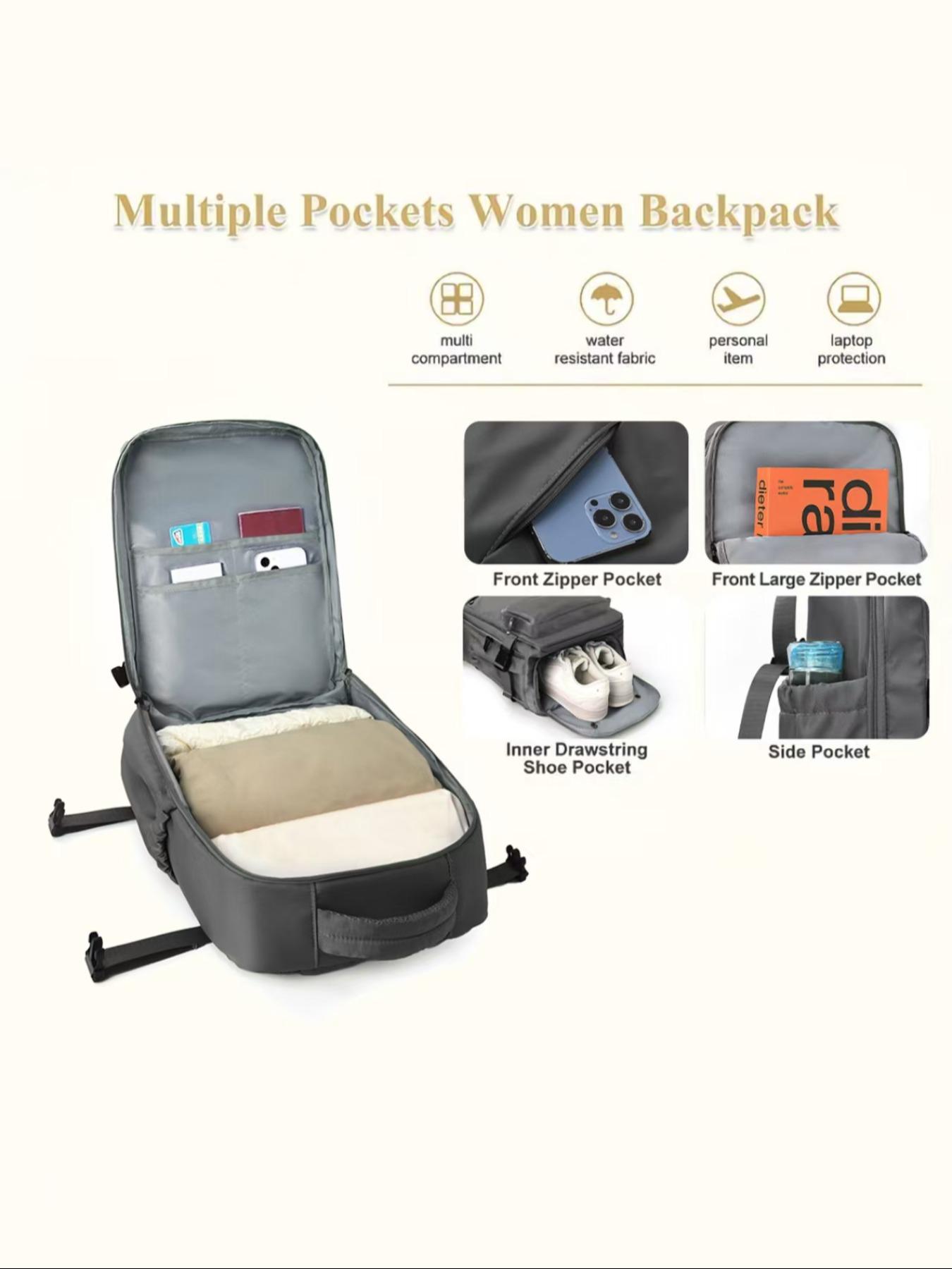 Unisex Vacuum Compression Backpack, Size 40x17x28 Cm, Ryanair Compliant, Durable Travel Storage Bag, Ideal for Airplane Essentials