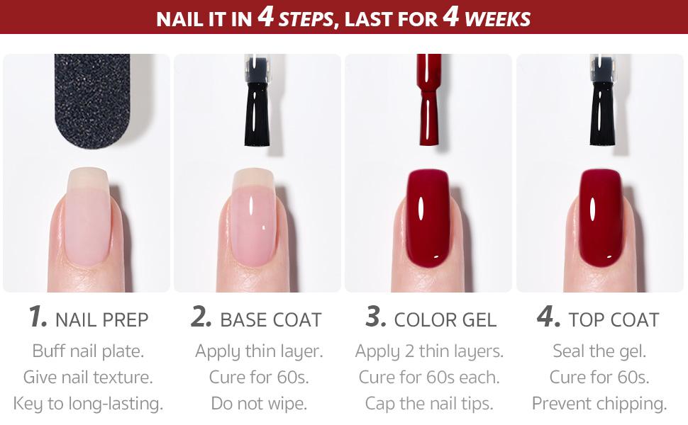 GAOY 23 Pcs Gel Nail Polish Kit, Red Blue Green Jelly Colors All Seasons Gel Nail Polish Set with Glossy & Matte Top Coat and Base Coat for Nail Art Home DIY Gel Nail Kit