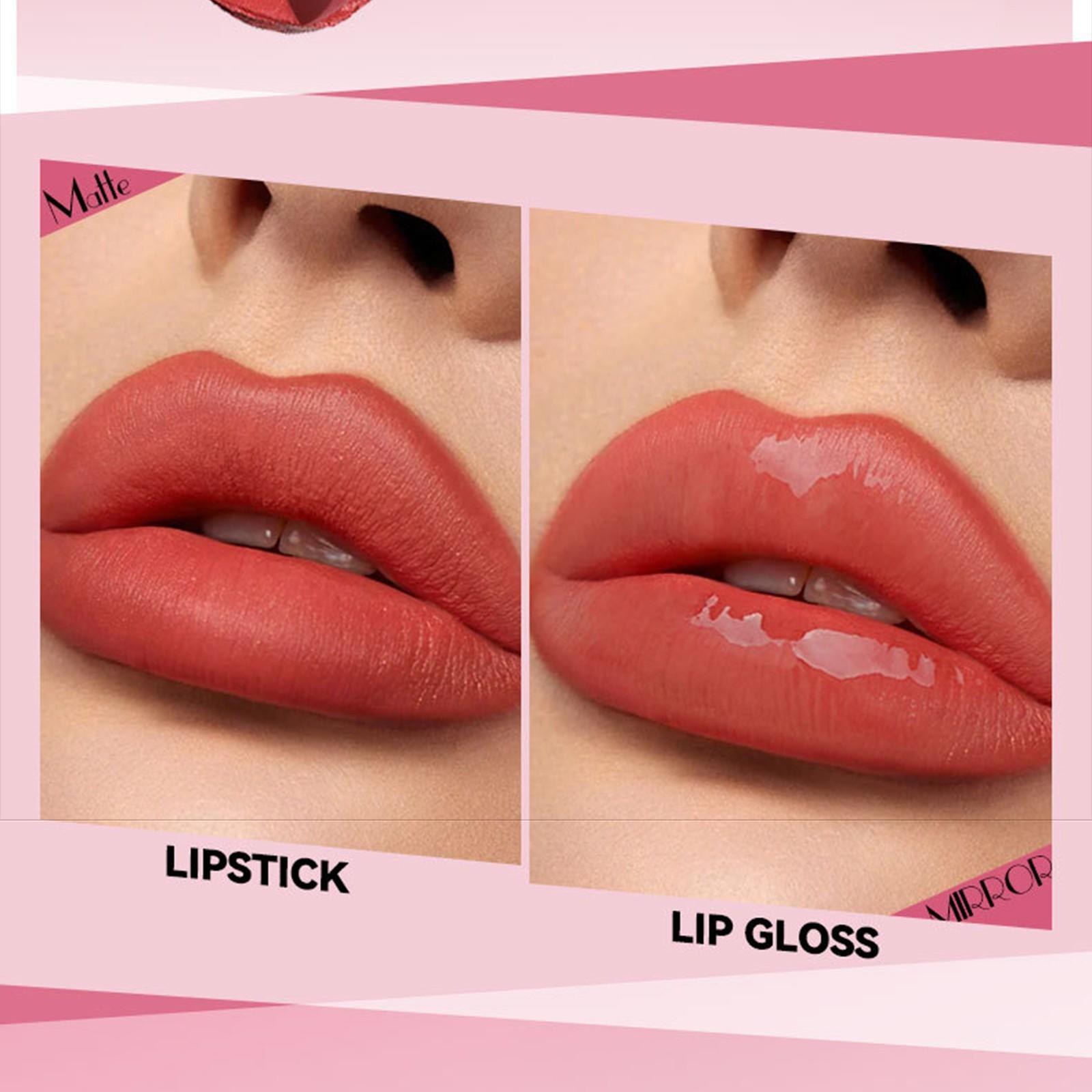 2in1 Matte Lip Gloss & Lipstick, Waterproof Long-Lasting, 6 Colors, 24-Hour Wear, Easy Application, All Skin Types, Perfect Gift