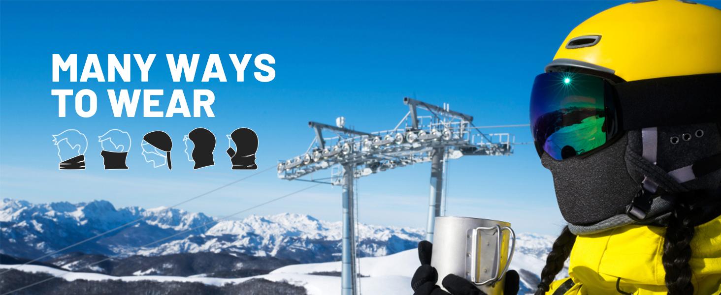 Balaclava Ski Mask Warm Face Mask for Cold Weather Lightweight Windproof Thermal Winter Scarf Face Mask Men Women