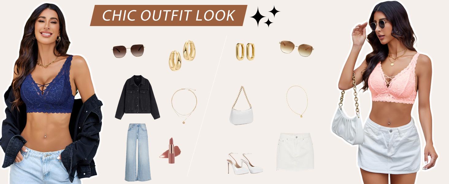 Avidlove Lace Bralettes for Women V Neck Criss Cross Bralette Non Padded Longline Bra Soft Comfy Breathable Fabric Adjustable Straps Wirefree Bra Top - Womenswear Avidlove Lace Bralettes for Women V Neck Criss Cross Bralette Non Padded Longline Bra Soft Comfy Breathable Fabric Adjustable Straps Wirefree Bra Top - Womenswear