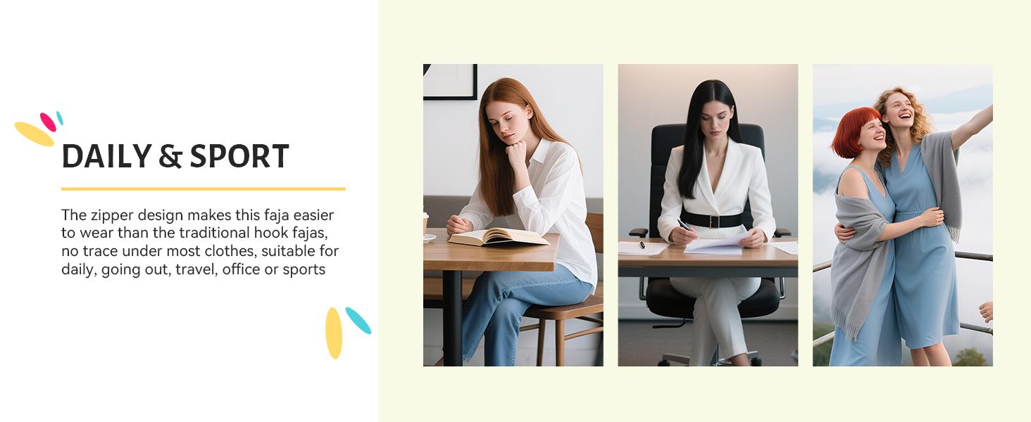 JOSHINE SHAPER  Women's Fajas Moldeadoras Shapewear with Bra Compression Garment Shapewear Tummy Control with Zipper Adjustable Shoulder Strap SpringStatements