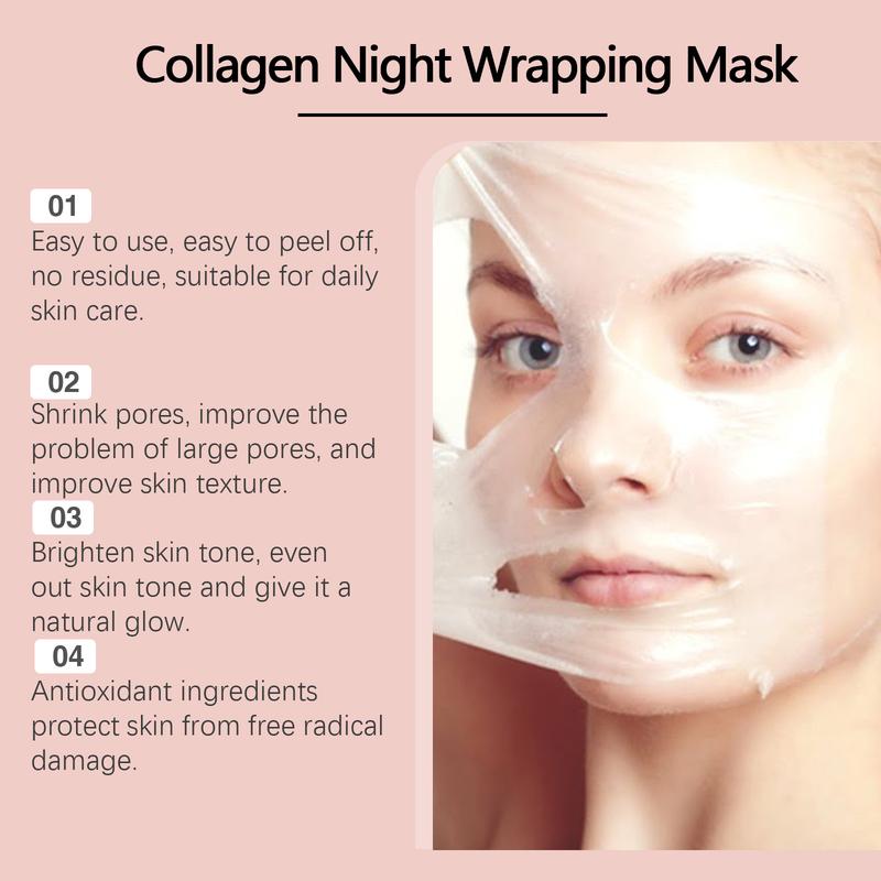 3 Pieces Collagen Moisture Peeling Mask, Moisturizing & Firming Skin Care Mask, Elasticity & Moisture Treatment Mask, Best Gift for Women