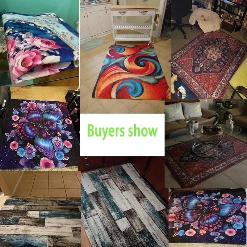 Barber Shop Tools Flannel Area Rug - Vintage Haircut Salon Print Soft Mat for Living Room, Non-Slip Grooming Home Decor#BarberShopRug #SalonToolsMat #BarberGroomingDecor #VintageHaircutCarpet #NonSlipFlannelRug