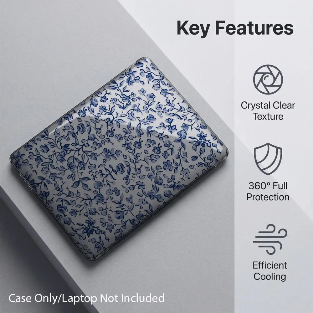 Clear Crystal Shockproof Case for MacBook/matebook,Full Transparent Hard PC Cover with Cooling Vents,Snug Fit Laptop Shell,compatible with 13 Neo/13.3 Air/13.3 Pro/13.6Air/14.2 Pro/15Air/16.2Pro/D16/14 Ultra