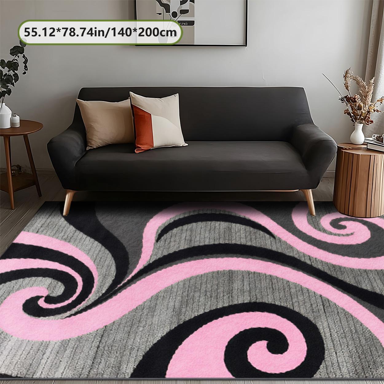 Velvet soft and comfortable patterned printed carpet, Modern Abstract Rug, suitable for multiple scenarios, available in various sizes, soft and non-shedding