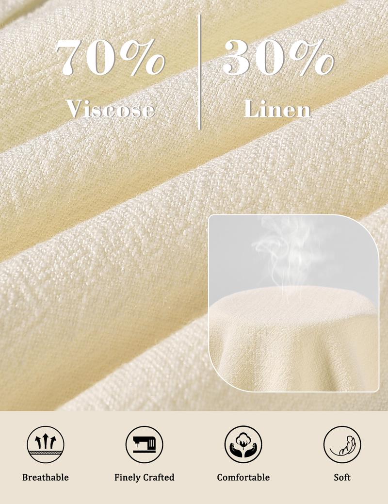 Womens Linen Pants Casual Wide Leg Pants Summer Palazzo Pants Loose Flowy Beach Pants Drawstring Elastic Trousers