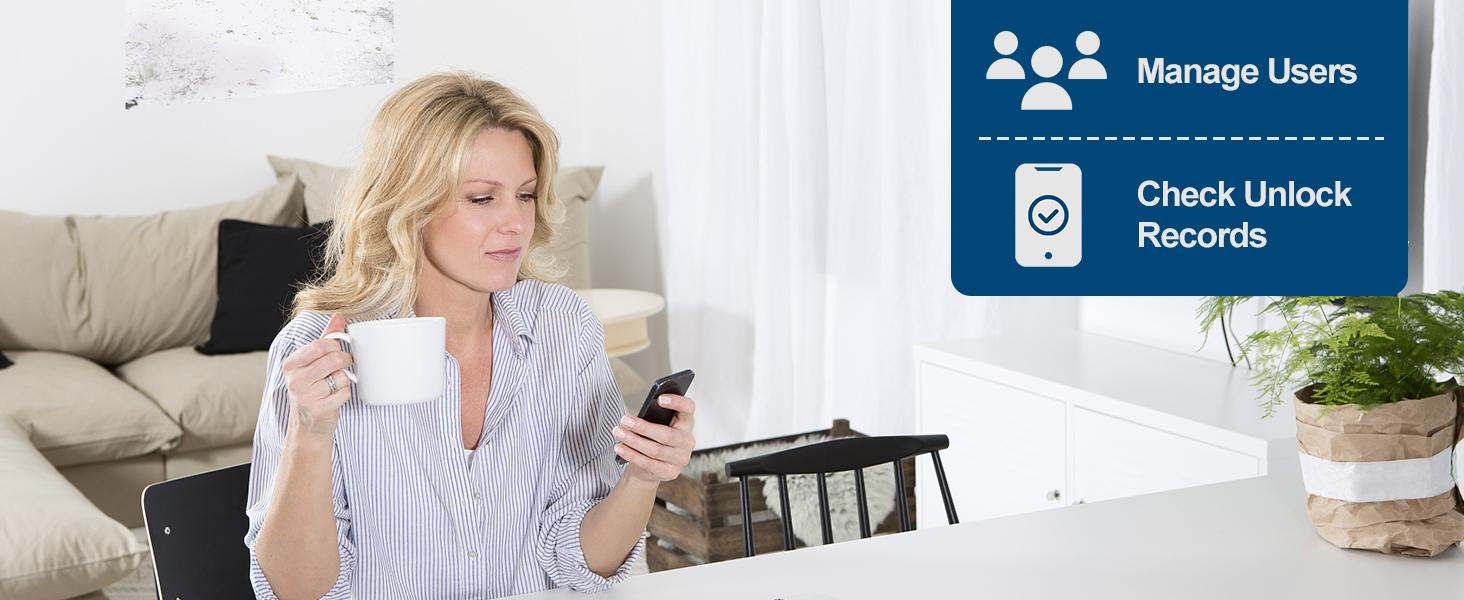 Valentine's Day Gift EUERTE Fingerprint Door Lock,Smart Fingerprint Door Knob with Lock,Biometric Door Lock with App Control & Key,Keyless Thumbprint Entry Door Lock for Bedroom,Front Door,Home,Apartment FathersDayGift