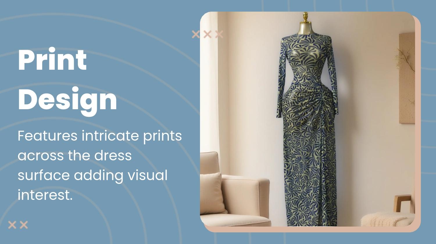 PULKRITU Elegant Women's Print Ruffle Stacked Long Prom Dress, Vacation Birthday Party Outfit Evening Gown, Female Fashion Music Festival Dress, Lady Mesh Sheer Slit Skirt, Evening Dresses