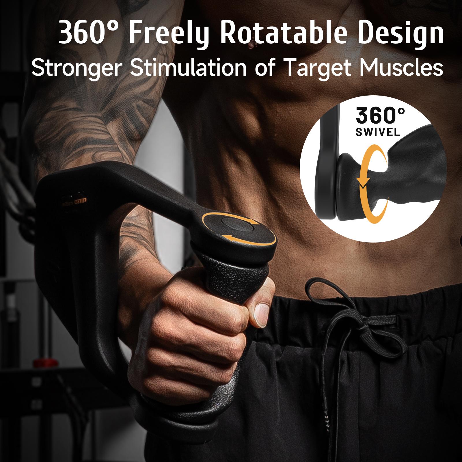 Ergonomic Non-Slip D Handle Cable Attachment, Lat Pulldown Handles, Gym Equipment Accessories, Fits Multiple Exercises, Secure Grip Design