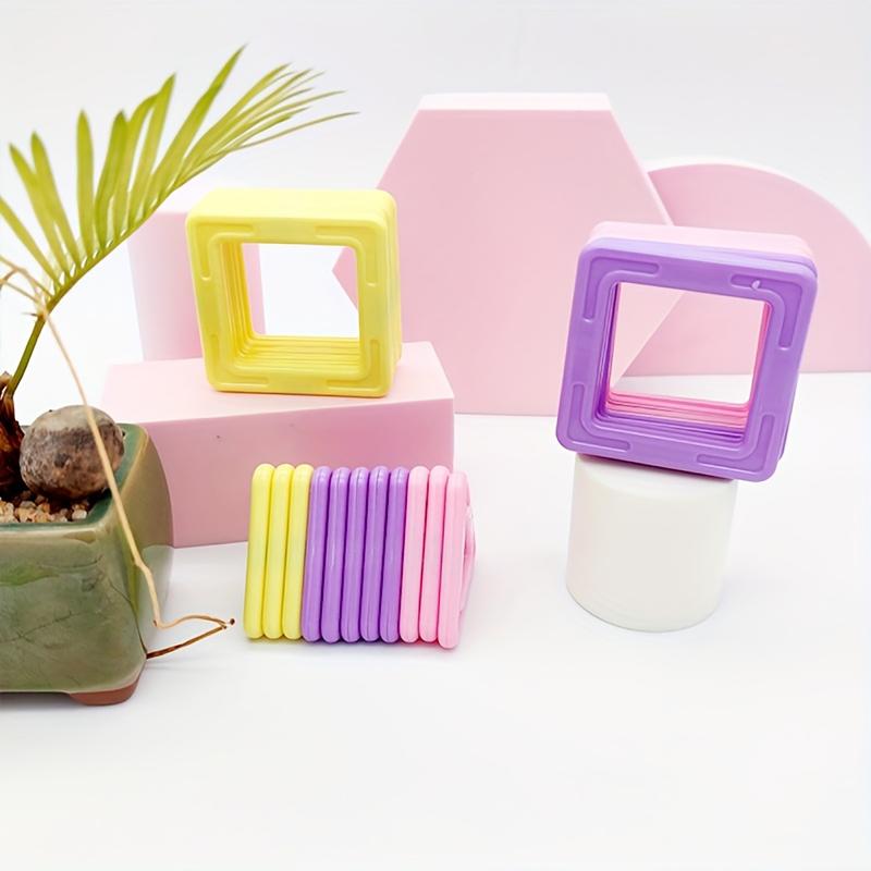 Large Macaron Magnetic Stem Building Blocks, Educational Toy Set for Kids, Creative Development, Birthday Christmas Gift for Boys Girls