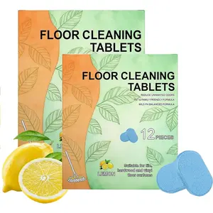 12 count Floor Cleaner Tablets, Pre-Measured Dissolvable Cleaning Solution for Tile, Vinyl, Hardwood,   Scent, Compatible with Robot Mops & Wet/Dry Vacuums (24pcs)