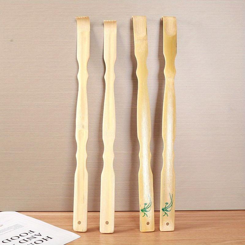 2pcs Back Scratcher, Scratcher for Men Women Gift, Curved Long Handle Bamboo Back Scratcher, Ideal Massage Gifts for Mom and Dad, Body Care, Massagers