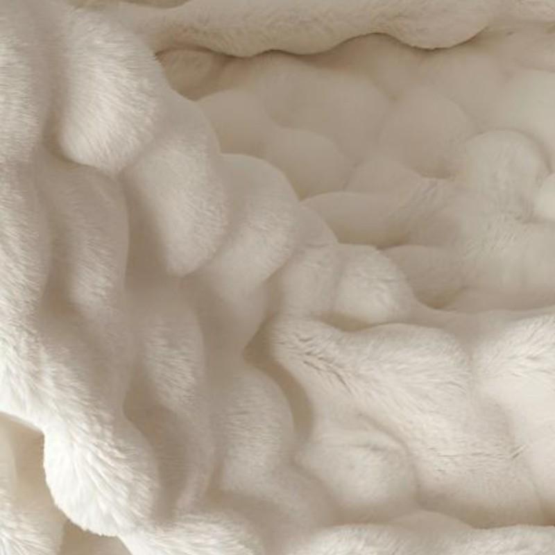 Best-Selling Solid Color Drawstring Bubble Blanket 1pc, Large Plush Throw, Soft Flannel Material, Suitable for Sofa, Single Bed/double Bed, All-Year Comfort