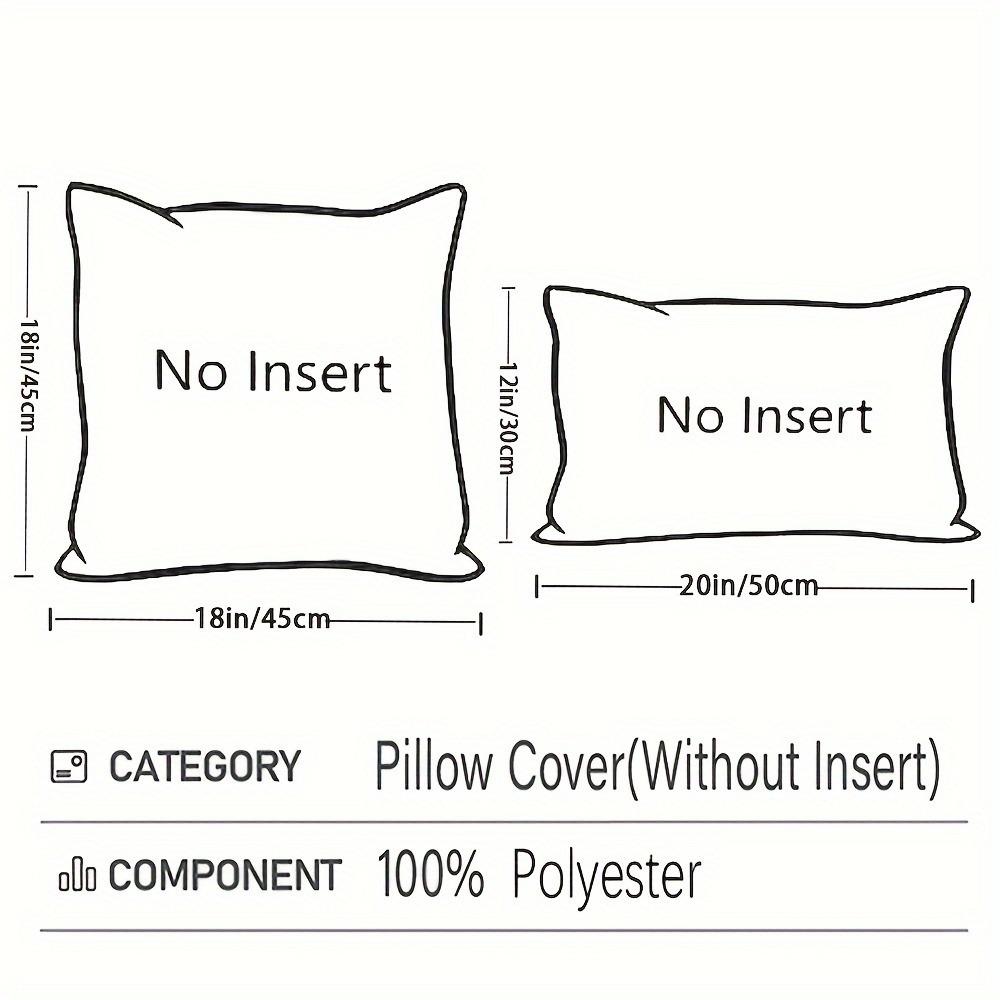 Boho Chic Decorative Pillow Covers Set of 2, Soft Plush Cream Color with Geometric Patterns, Zipper Closure, Sofa & Bedroom Decoration