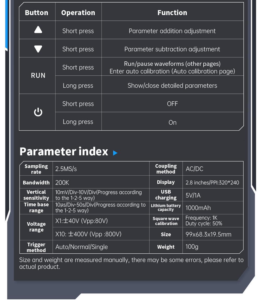 FNIRSI DSO152 Mini Handheld Digital Oscilloscope 2.5MSa/s 200KHz Bandwidth 800VPP PWM Output Automotive Oscilloscope Multimeters Car Battery Tester FNIRSI DSO152 Mini Handheld Digital Oscilloscope 2.5MSa/s 200KHz Bandwidth 800VPP PWM Output Automotive Oscilloscope Multimeters Car Battery Tester