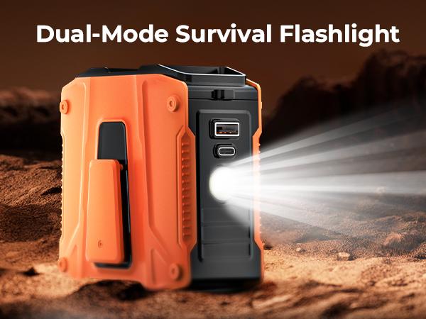 【14500mAh Upgrade】 FrSara Waist Fan built-in Power Bank, Portable Fan, with Metal Clip, High Speed ​​Fan, Cooling Fan that Blows w/ Lanyard, 5-Speed, Light, LED Display, 5 in 1 Outdoor Fan, Desktop Fan, Outdoor Work, Outdoor Sports, Gift for Man