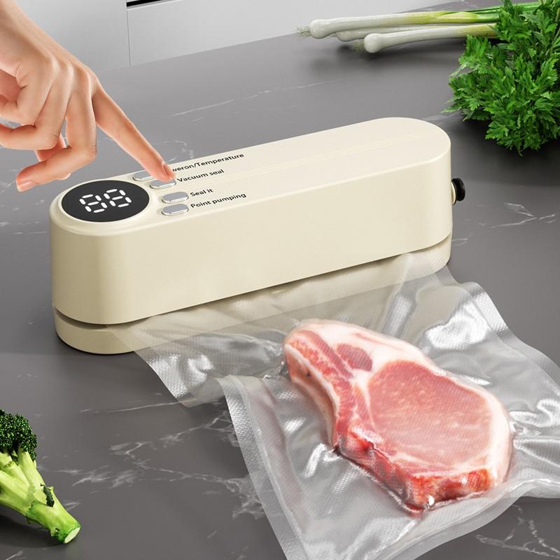 Mini Vacuum Sealer Machine, Home Small Fully Automatic Wireless Vacuum Sealer, USB Charging, Smart Household Food Bag Sealing Machine