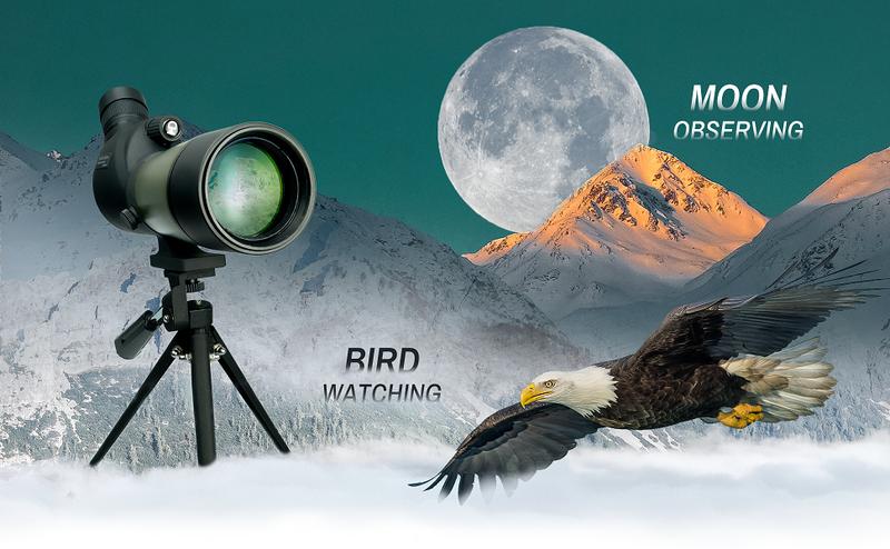 Yoelerey Updated 25-75x60 Spotting Scopes with Tripod, Carrying Bag and Quick Phone Holder Green #dealsforyoudays Telescopes Yoelerey Updated 25-75x60 Spotting Scopes with Tripod, Carrying Bag and Quick Phone Holder Green #dealsforyoudays Telescopes