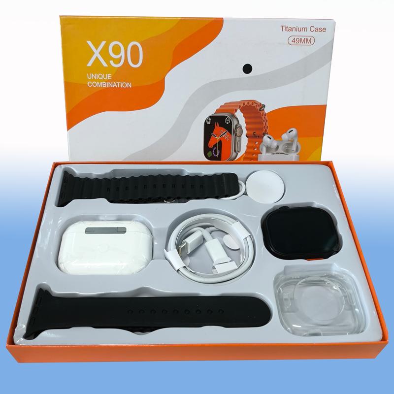 Smart Watch Gift Set – Sports Modes, Touch Screen, APP Alerts, Call & Message Reminder, Compatible with iPhone & Android – All-in-One Wearable Smart Bracelet Package