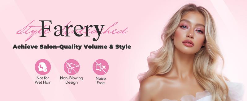 Farery Hot Brush, Digital Display 9 Temps Thermal Brush, Dual Voltage, Comfort Farery Hot Brush, Digital Display 9 Temps Thermal Brush, Dual Voltage, Comfort