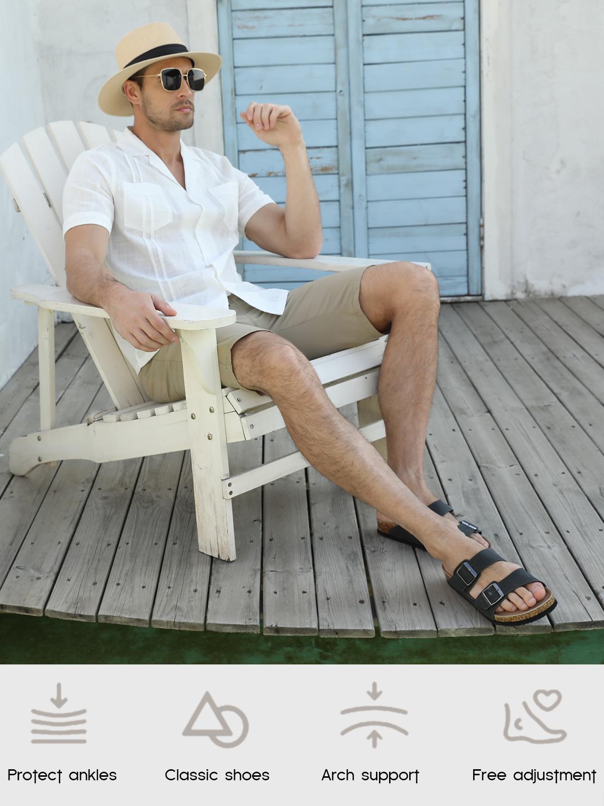 FITORY Balance Luxe | Men's Leather Sandals