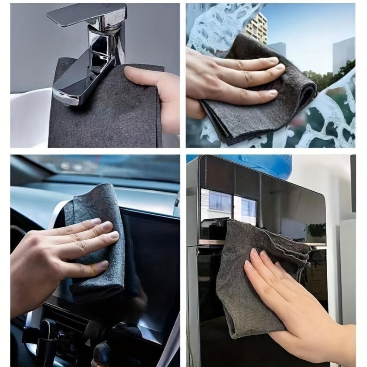 Magic multifunctional seamless scouring pad, thickened high-absorbency special non-watermark towel, lint-free and mark-free polishing, suitable for windows, mirrors, automobiles, kitchens, bathrooms, stainless steel, screens and other scenarios