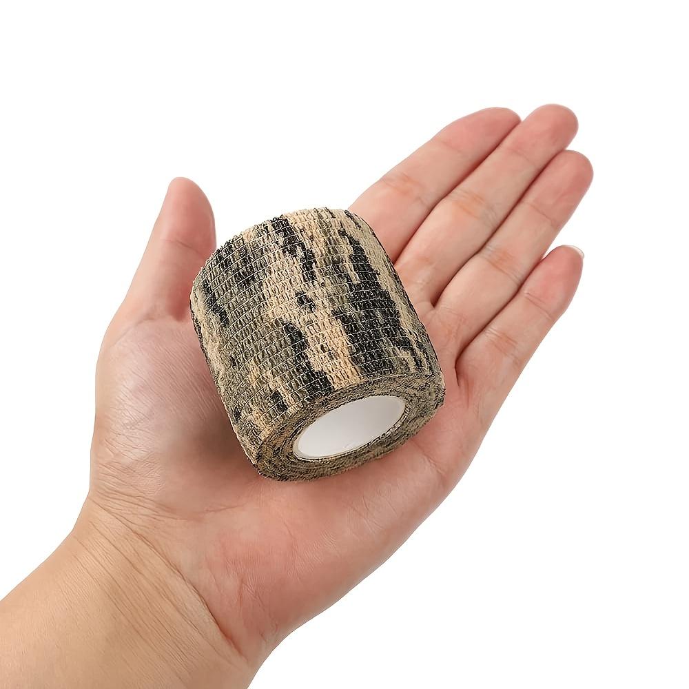 4-Pack Camo Cohesive Wrap Tape – Non-Woven Self-Adhesive Bandage for Sports, Cycling, Hunting Gear, Survival Kits, Tactical Equipment, Survival Tools & Outdoor Protection
