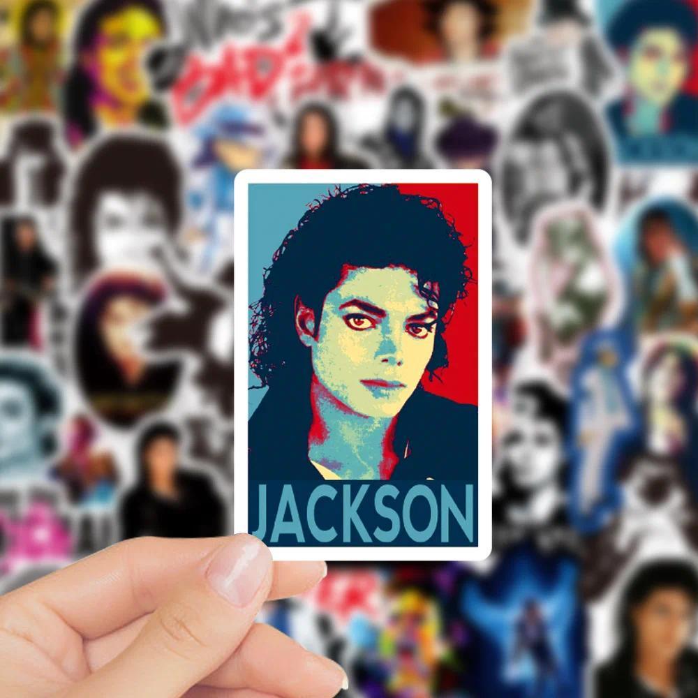 50Pcs Michael Jackson Graffiti Stickers Water Bottle Laptop Phone Bicycle Luggage Case Skateboard Children Adult Sticker
