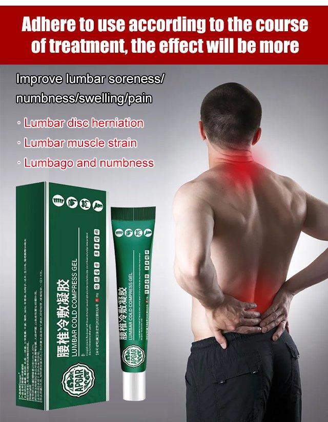 Lumbar Spine Relief Cooling Compress Gel for Soothing Comfort