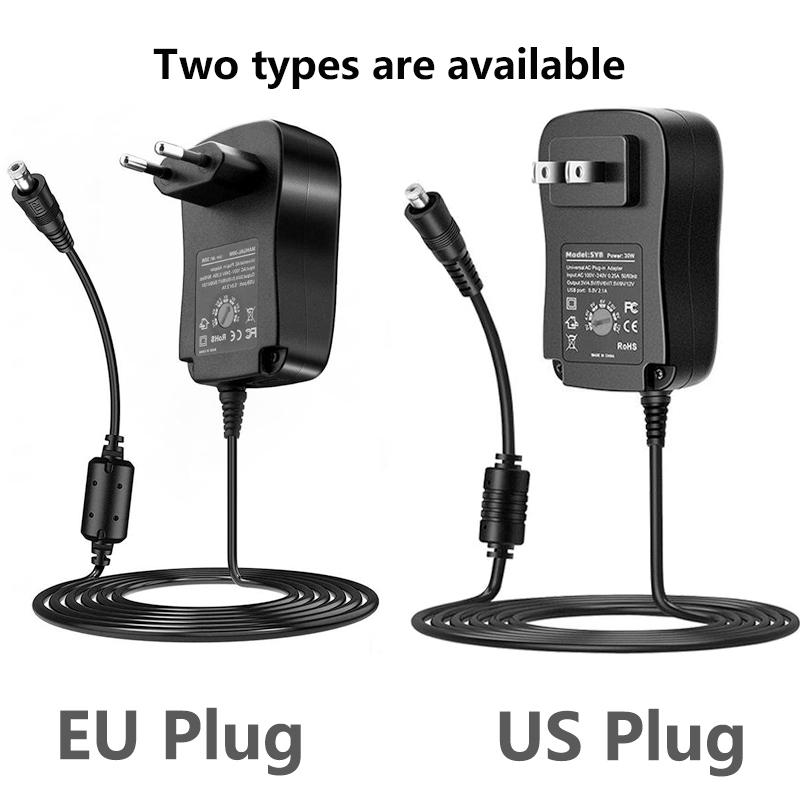 3-12V Adjustable Voltage Power Adapter, Multi-function Power Adapter with 14 Adapters, Suitable for Charging Electric Appliances, USB Port Adapters