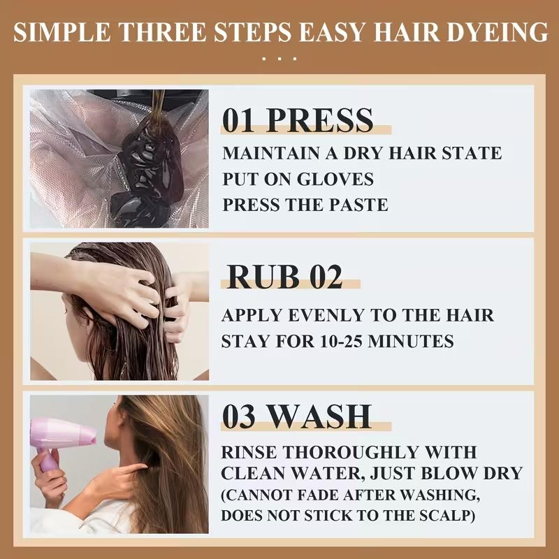 100ML Anti-Frizz Hair Care Cream, Gentle & Non-Irritating Formula, Nourishes Dry Damaged Hair, Long-Lasting Color Lock, Single Item Pack Available in multiple colors, Haircare