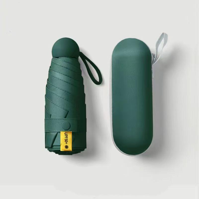 Small parasols umbrella portable pocket umbrella travel portable compact umbrella mini paraguas Very lightweight, suitable for outdoor travel to block sunlight (suitable for one person)