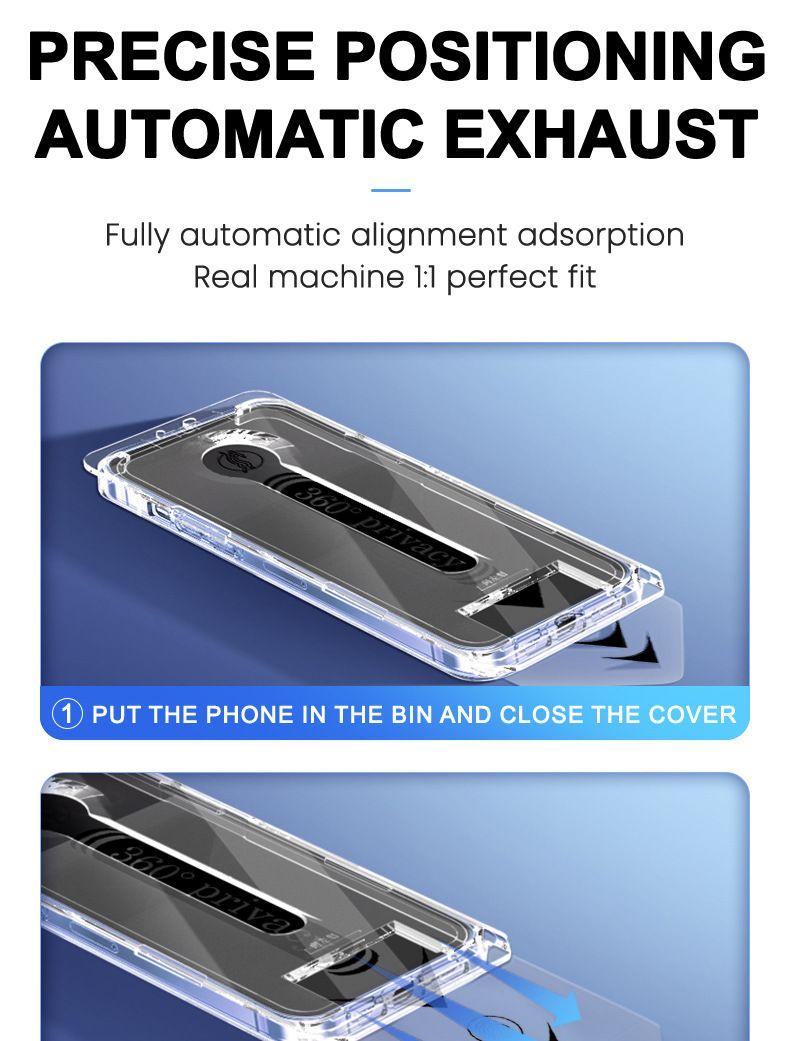 [2-pack] 360 ° privacy screen protector [Four sided privacy protection] Anti peeping tempered film, comprehensive protection, scratch resistant and durable, easy to install, suitable for iPhone 17 Pro Max/16/15/14/13