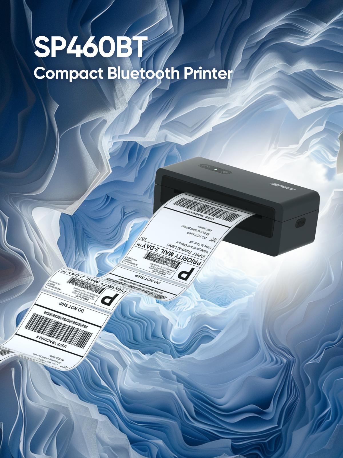 Bluetooth Thermal Shipping Label Printer for Phones, 4x6 Printer Supporting Windows Mac iOS and Android, Thermal Printer for Small Business Shipping Packages, Compatible with eBay Amazon UPS and USPS