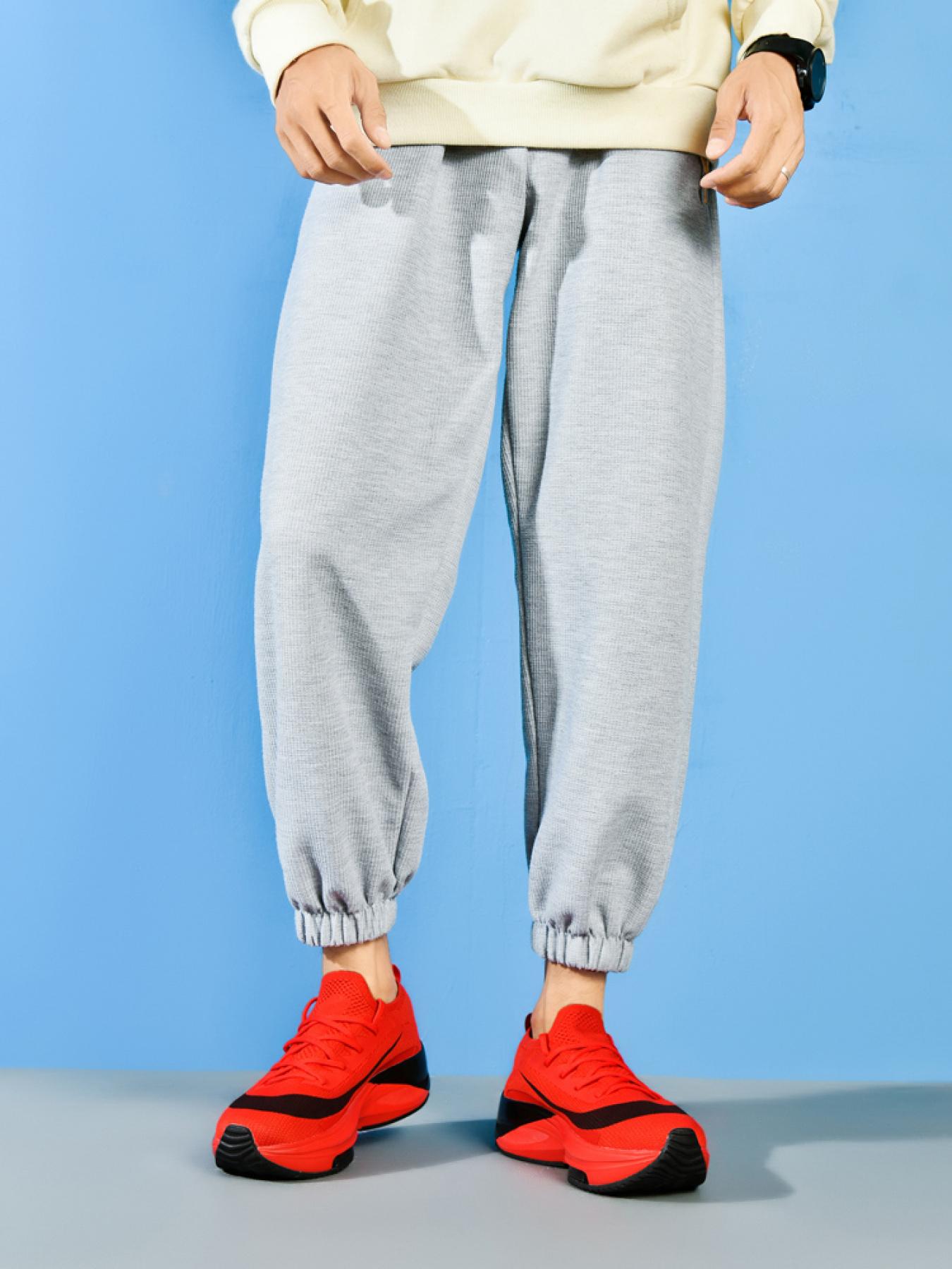 Men Sports Running Shoes Casual Marathon Air Cushion Sneakers Leather Breathable Lightweight Male Comfortable Athletic Nonskid Casual Sneakers Hiking Outdoor Footwear