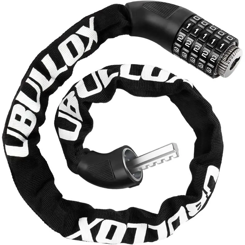 Outdoor sport Bike Chain Lock 3FT 5-Digit Combination Bike Locks Anti-Theft Bicycle Lock 6mm Thick Resettable Steel Chain for Bicycle, Motorcycle, Scooter, Gate, Fence