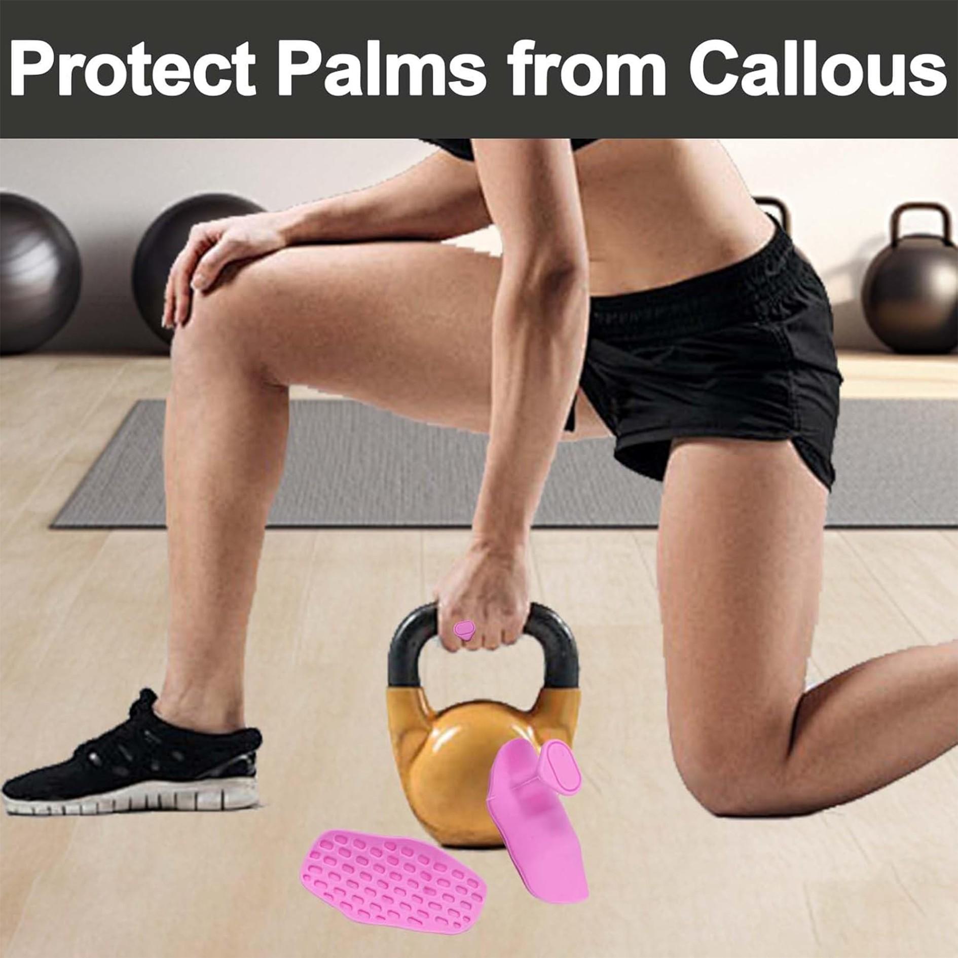 Anti-Slip Exercise Gloves, Ergonomic Rubber Hand Protection, Grip Band, Suitable for Weightlifting, Pull-Ups, Gym Training, Unisex