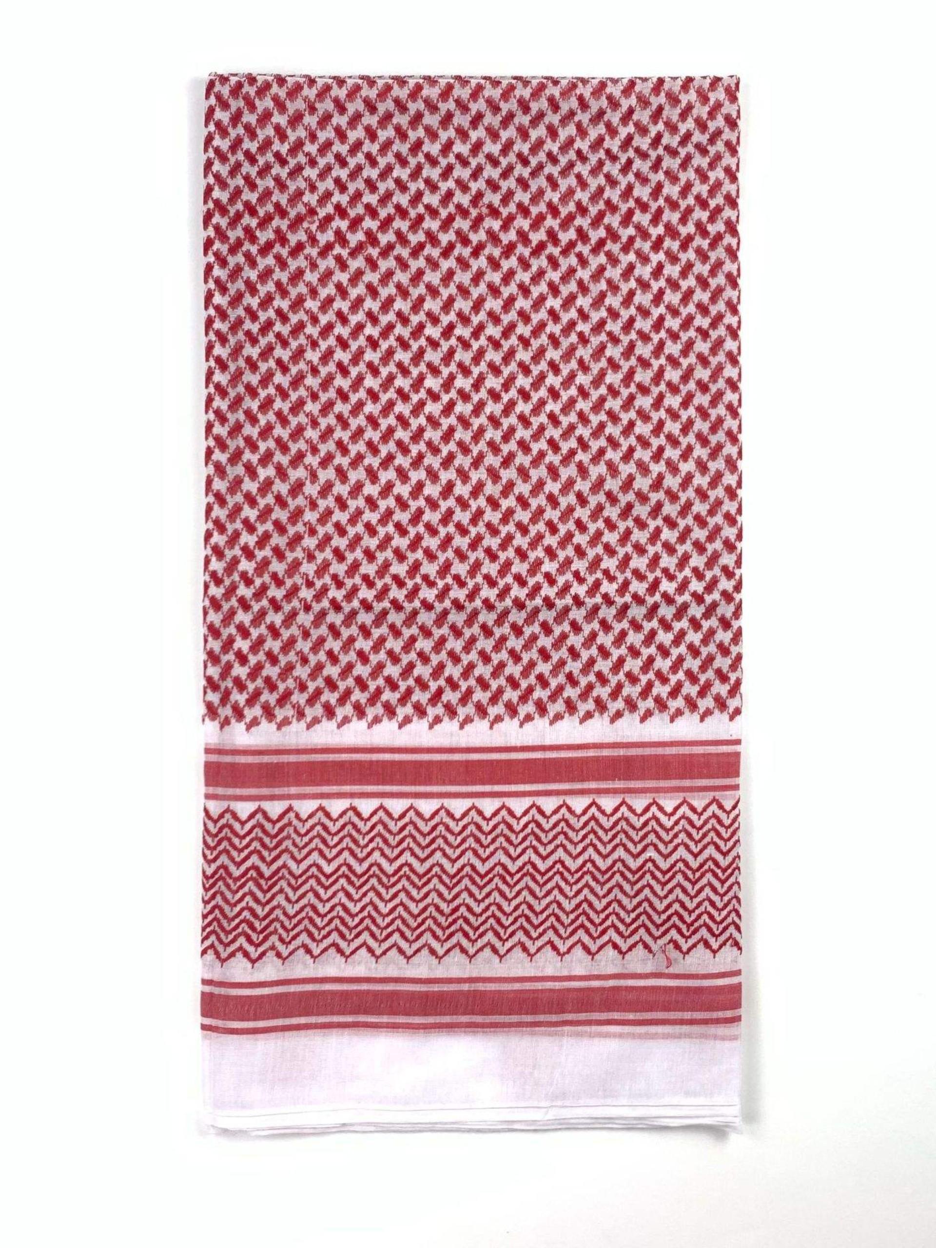 Shemagh Arab Headscarf, Loose-Fit All-Over Print Men's Scarf, Windproof Dubai Arabic Headwrap, Fashion Accessory Muslim Headscarf 55 Inches