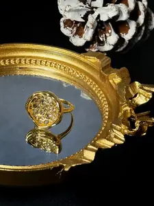 Valentine's Day Gift for Girlfriend, Swarovski Crystal Ring, Unique Fashion Accessory, Party Essential, All Seasons Wear