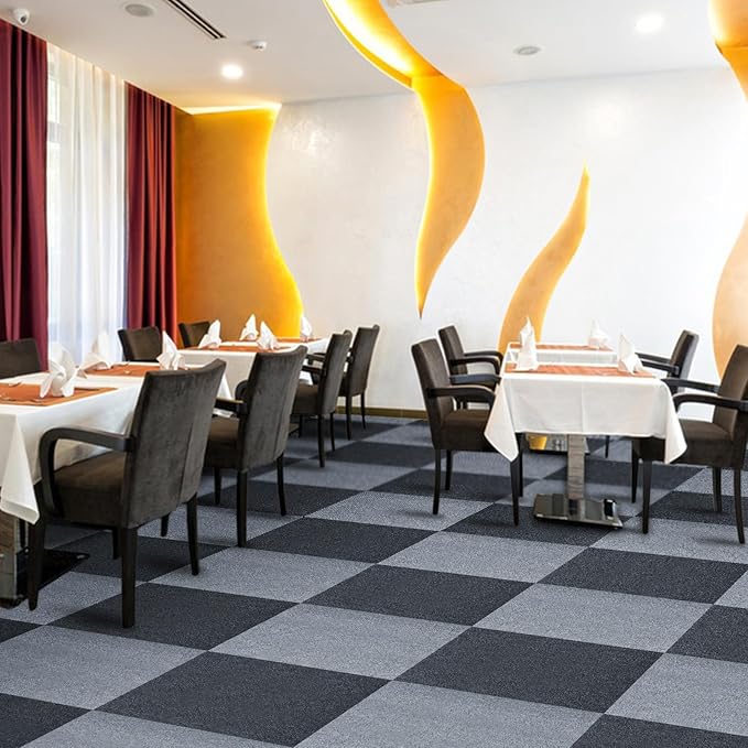 1PC Self - Adhesive Carpet Tiles, Peel And Stick, PVC Material, 0.3cm Thick, Directly Applied To Office Floors, Commercial Use, Arbitrary Cutting Of Square Carpet, Multiple Colors Available