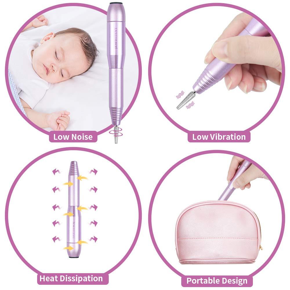 Electric Nail Drill Machine Professional 25000RPM Portable Manicure Pedicure Polishing Shape Tools Efile Nail File Drill Kit for Acrylic, Removing Acrylic Gel Nails.#cozyvibes #effortlessbeauty