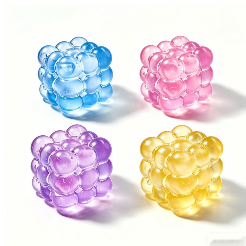 6pcs/set Slow Rebound Stress Relief Sensory Toy Blind Box Set, Compact and Elegant Soft Pressure Release Party Gift