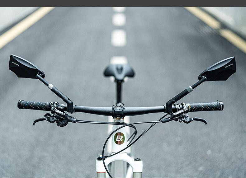 ROCKBROS Bike Mirror New Handlebar Rear View Mirror HD Anti-glare Glass Foldable with Retractable & 360 °Adjustable Lens E-bike Mirror Suitable for 21-24cm Handlebar ROCKBROS Bike Mirror New Handlebar Rear View Mirror HD Anti-glare Glass Foldable with Retractable & 360 °Adjustable Lens E-bike Mirror Suitable for 21-24cm Handlebar